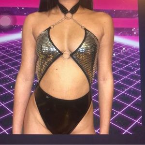 Electricbymar story sale “DISCO BABE” bodysuit in a size 4-6.